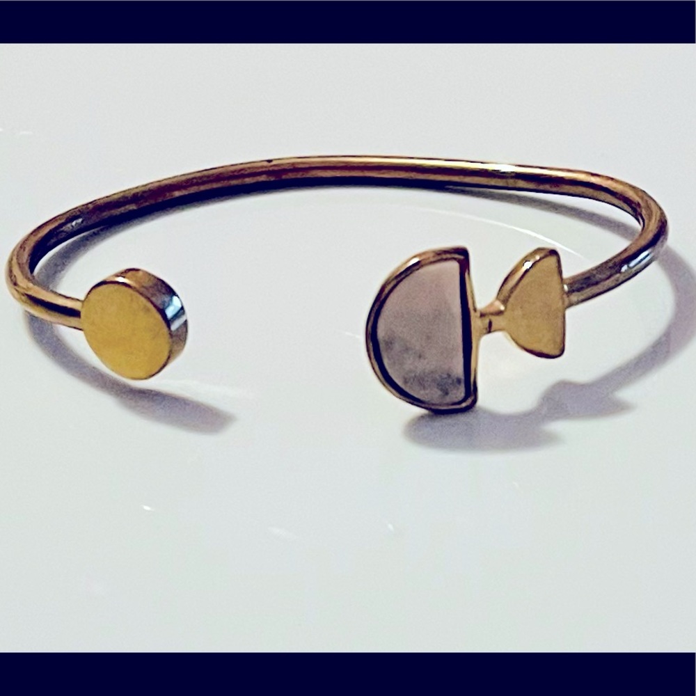 Sseko Brass and Resin Cuff Bangle